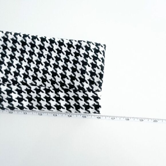 Tahari Women's Houndstooth Open Jacket Career Office Black White Size 10 - Picture 7 of 9